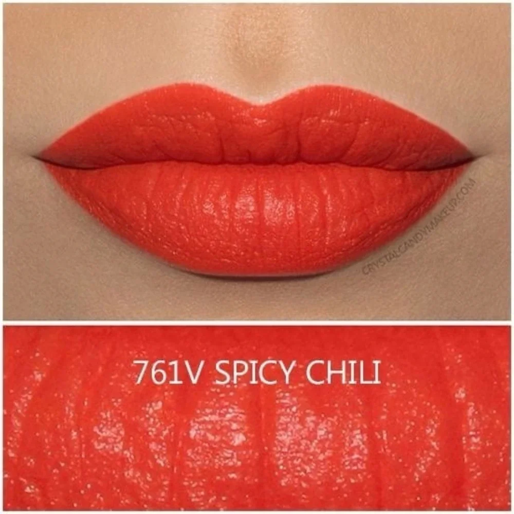 2 NEW Clarins Joli Rouge Velvet Lipstick 761V Spicy Chili Matte Full Size